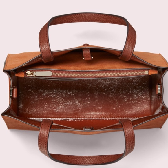 βοΈSALEβοΈAuthentic Kate Spade Suede/Leather Satchel - Picture 6 of 8